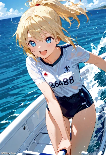 夏の海を駆け抜ける少女の冒険