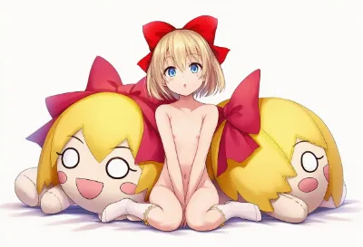 自分のぬいぐるみにかこまれて～