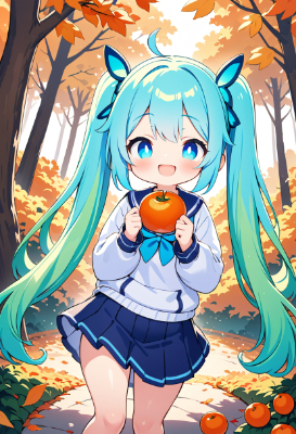 柿とミク
