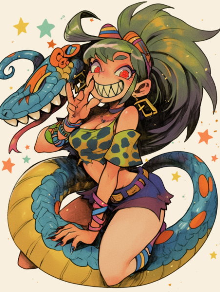 ヘビ使いの女の子