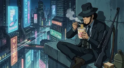 今回はあのアニメのオマージュです♫（ルパン三世）