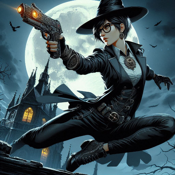 カッコつけてる黒魔術師のお姉さん