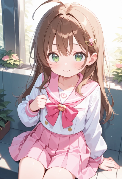 ピンクのセーラー服2☆