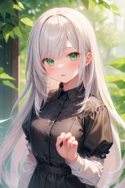 白髪少女