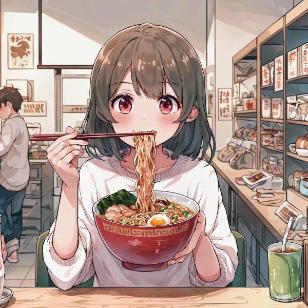 お店のラーメンそのものね！