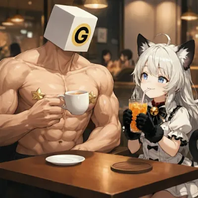 【コラボ】お茶をしたのﾆｬ