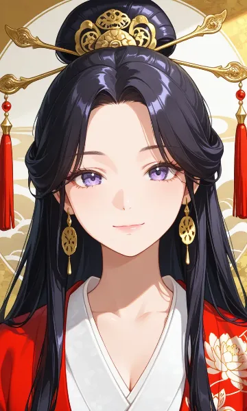 金彩を纏う紫瞳の花魁