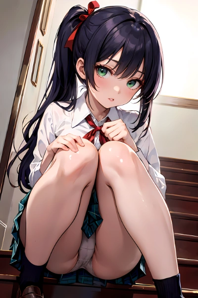 サイドテール　(お題)