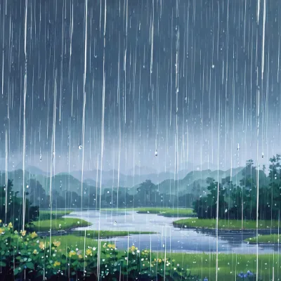 お題：五月雨