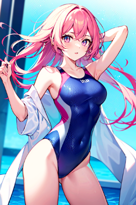 Commitment to pink hair and swimsuits