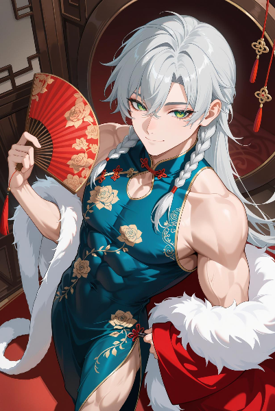 銀髪の秘められた誘惑