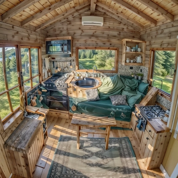 レコード好きの内装