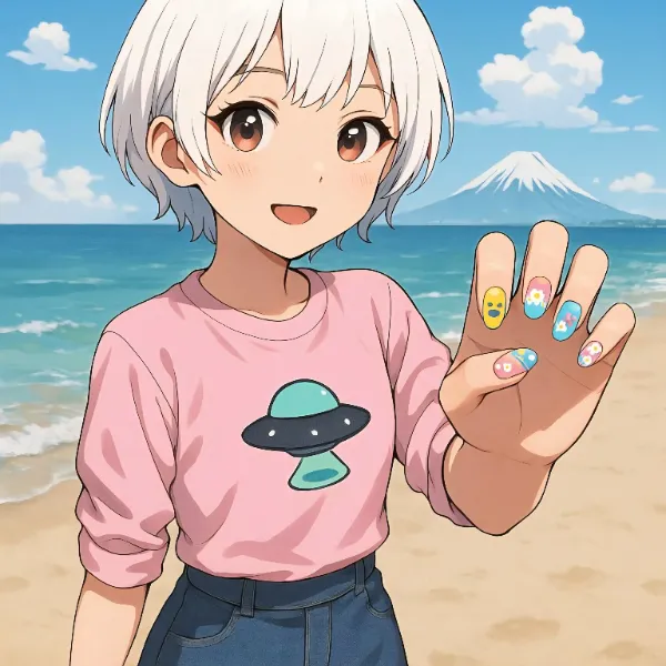 UFOネイルしてみた🎵