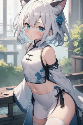 猫耳中華娘(白)