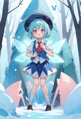 氷雪原の妖精チルノ