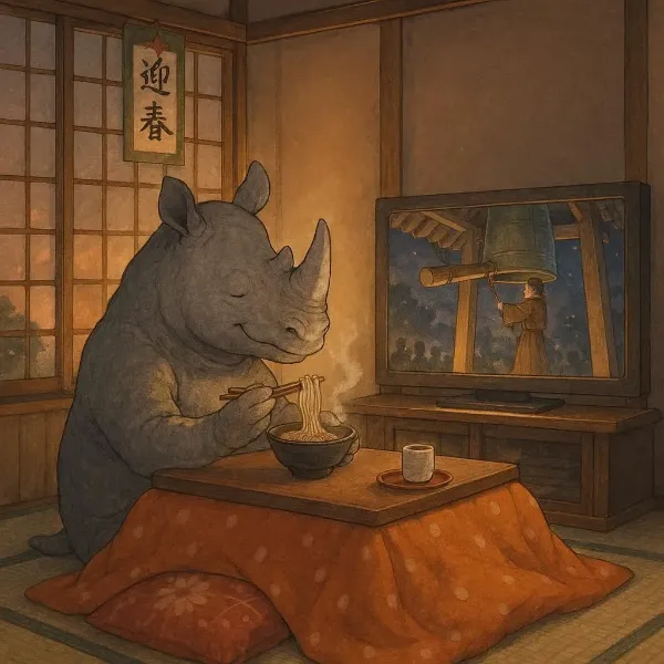 サイの日の年越し風景