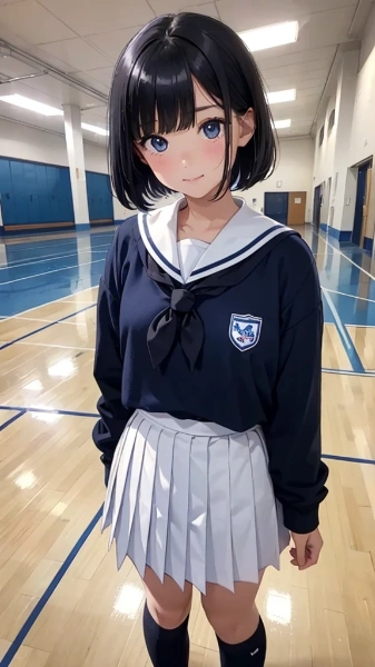 セーラー服と体育館