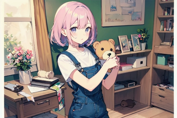 テディベアと女の子