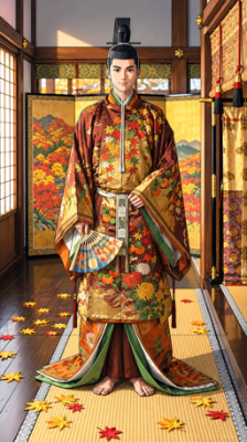 平安時代の貴族の若君（秋）