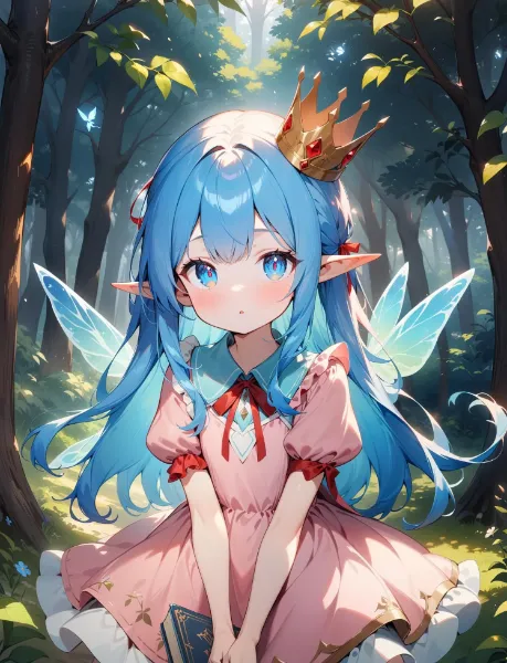 森の中で妖精を。