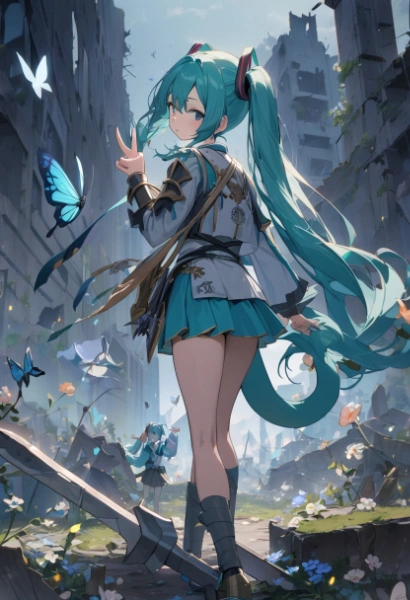 虚ろな世界　少女と石の剣