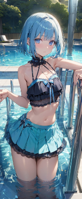 素敵な青髪さん