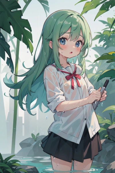 びしょびしょです