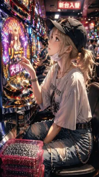 パチンコ店で暇つぶし
