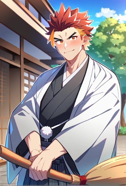 おぉ、掃除か？手伝ってやるよ