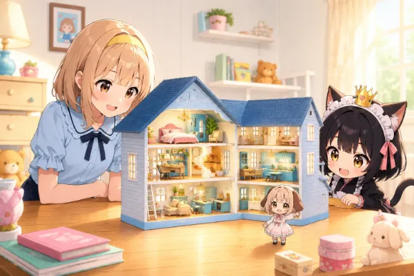 その着せ替え人形は うろたえる