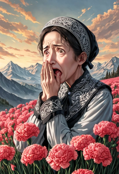 母に山ほどの花を