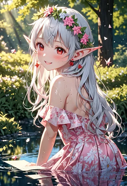 花冠のエルフと森のささやき