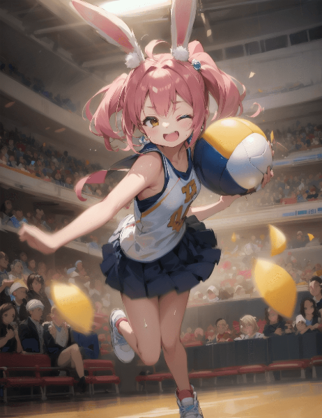 バニー少女とドッジボール！