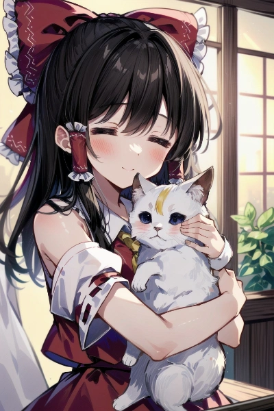 霊夢さんと猫さん