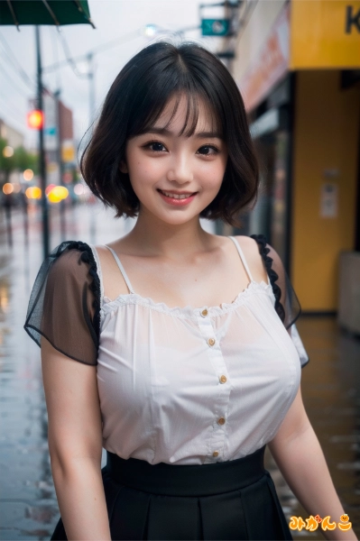 雨の中のお出かけ🍊