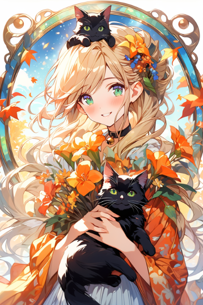 猫さんと記念撮影