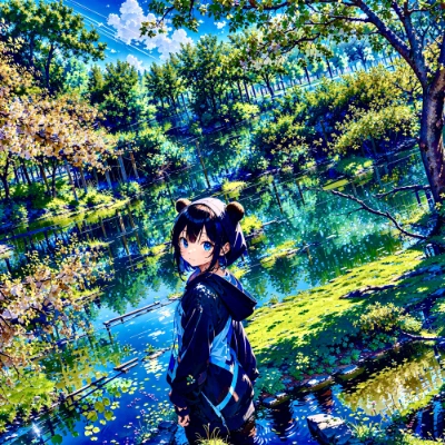 くま娘と湿地🐾