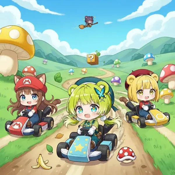 🧸「アイピク島カート」の巻き🏎🏁🍄🏝