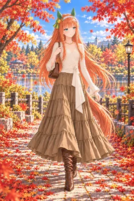 秋の朝の散歩