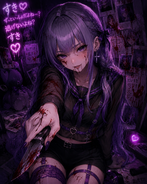 [流血有]逃げないよね？（しおん）