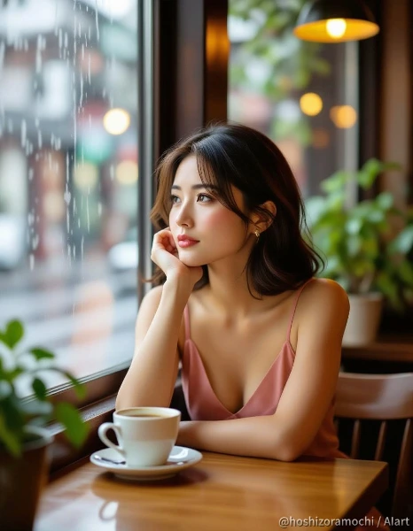 午後の雨、サーモンピンクの憂鬱