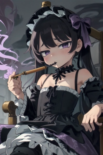 smoking girl