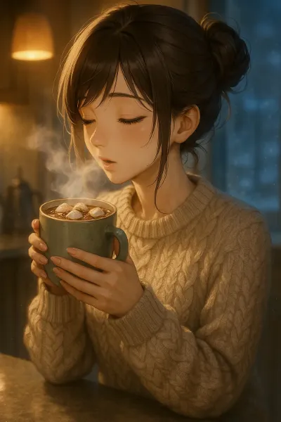 冬の夜に溶ける甘い安らぎ