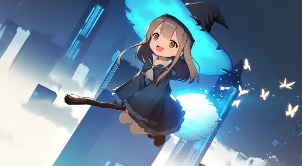 街にやってきた魔法使いの女の子