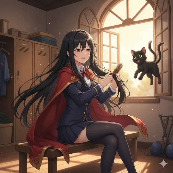 長髪の真実 ― ケティ、引っ張るにゃ