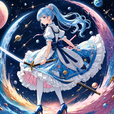 たたかう青髪さん