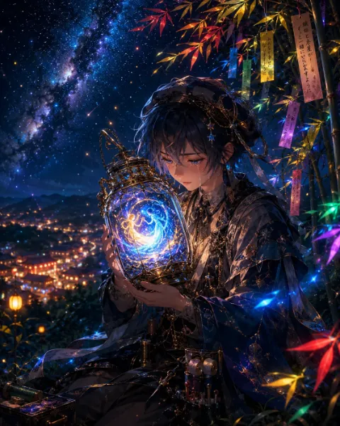 星降る夜の魔法ランタン