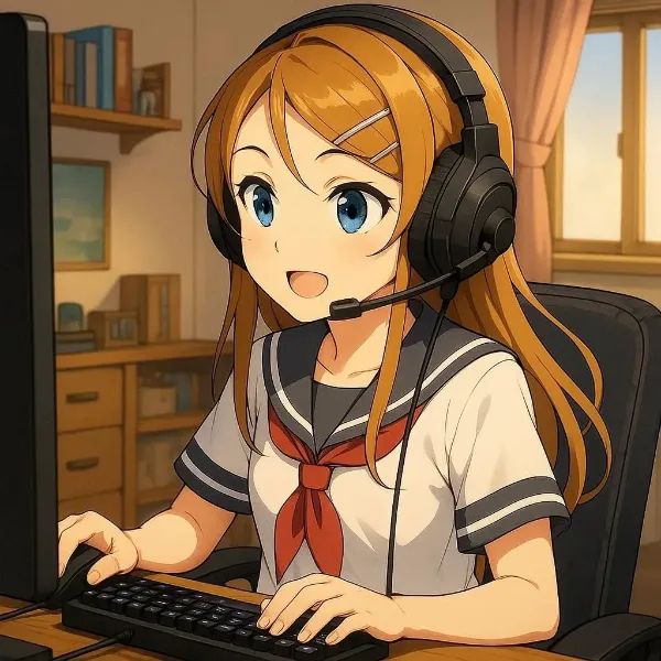 ヘッドセット少女のゲームタイム