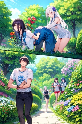花畑にて