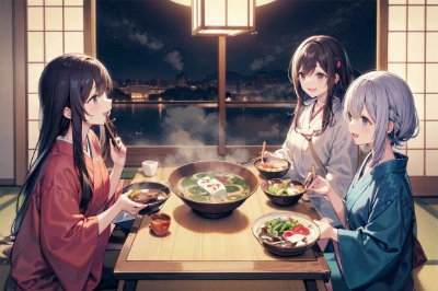 鍋をかこんで